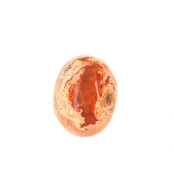 Sea of Orange Mexican Opal Amulet