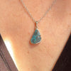 Australian Blue Concentrate Opal Necklace