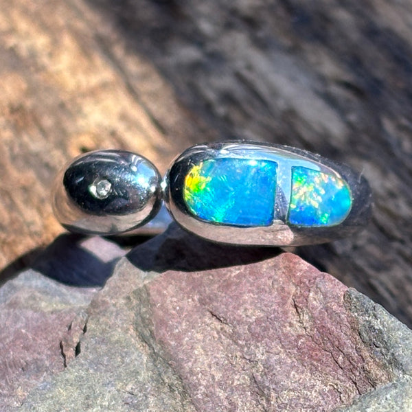 Nice and Smooth Australian Opal Ring