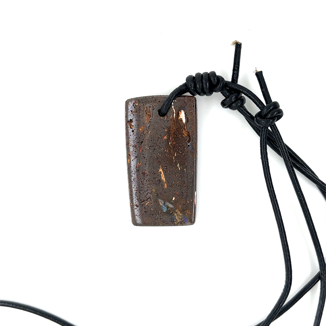 Chunk Boulder Opal on Cord #13